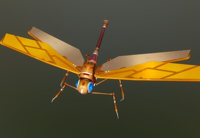 卡通 手绘 机械蜻蜓 【20组动画】仿生_我爱cgmodel作品_动物昆虫_cg