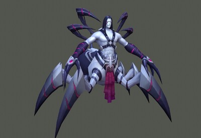 卡通 手绘 蜘蛛精【23组动画】蜘蛛妖王_我爱cgmodel作品_人物异形怪