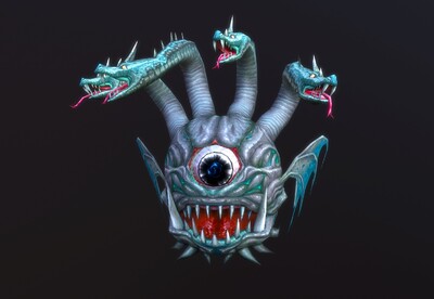 邪恶 独眼蛇怪 【11组动画】手绘 恶魔之眼 monster