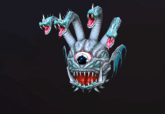 邪恶 独眼蛇怪【11组动画】手绘 恶魔之眼 monster