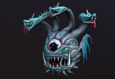 邪恶 独眼蛇怪 【11组动画】手绘 恶魔之眼 monster