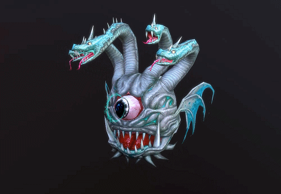 邪恶 独眼蛇怪【11组动画】手绘 恶魔之眼 monster