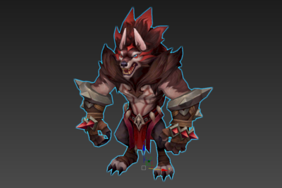 q版制作细腻的狼人