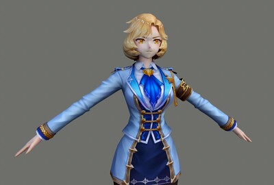 二次元 英伦风女人  漫画 帅气 公主  动漫女人