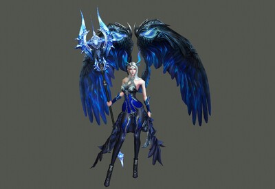 手绘 大天使 女神 【有动画】 女天神 女战神 精绝女王