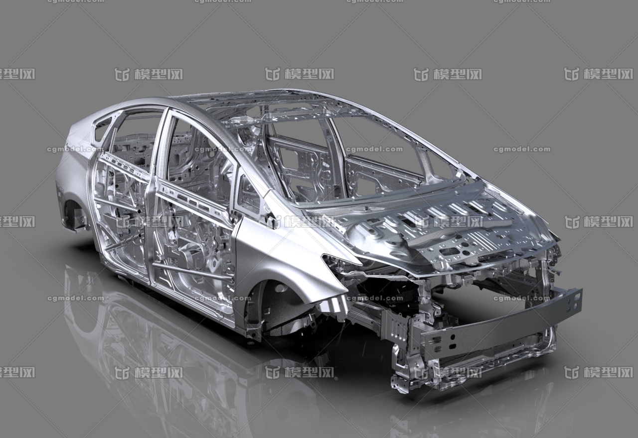 丰田普锐斯框架   轿车   丰田汽车  汽车框架结构  混合动力汽车