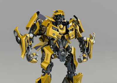 变形金刚 大黄蜂_408289727作品_人物机器人/机甲_cg模型网