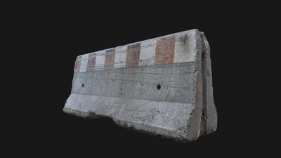 水泥路障,隔离,护栏,公路护_cg_947作品_建筑公共设施_cg模型网