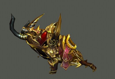 手绘 金甲野猪坐骑【有动画】 次世代 野猪王