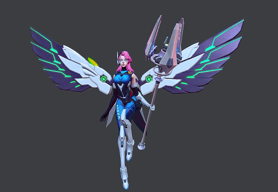 次世代 科幻 女天使【有动画】科幻机械天使 scifi  angel