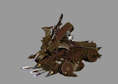 弩车战车攻城车连弩车