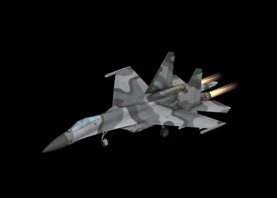 飞机 战斗机 苏27 虚拟现实简_cywin520作品_飞机/航空器军用飞机_cg