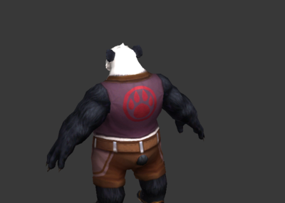 熊猫卡通熊猫肌肉熊猫