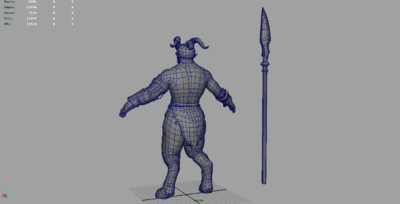 次世代羊角怪【带法线】 人羊兽 古希腊神话 萨提洛斯 半人羊 半人半