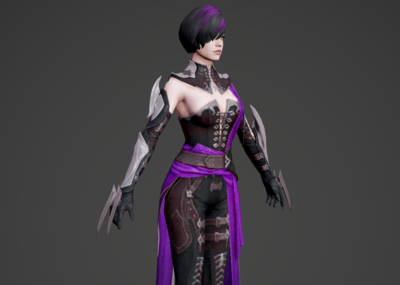 pbr 日本 女忍者 女刺客 女杀手 甲贺 伊贺 日本武士 武士道 夜行衣