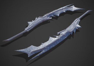 次世代 pbr 冷兵器 宽刀 饮血刀 武器 战刀 神器 神兵利器 屠龙宝刀