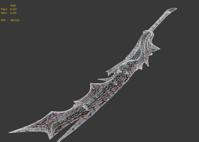 次世代 pbr 冷兵器 宽刀 饮血刀 武器 战刀 神器 神兵利器 屠龙宝刀