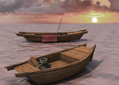 木船,渔船,鱼船,木板船,船只,小船,划桨船,划船,游船,古代船,观光船