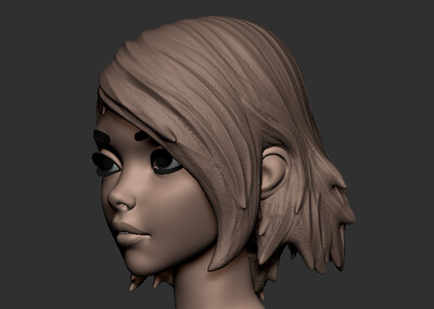 卡通 女性 女人 人物 人体结构 角色 素体模型-女人模型库-zbrush