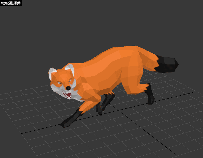 low poly 风格 卡通 狐狸 高质量 游戏模型-哺乳-动物-那年冬天灬-cg