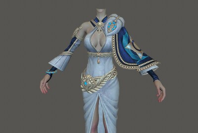 次世代 法女师战袍精灵服饰 华丽服饰 精灵 衣服