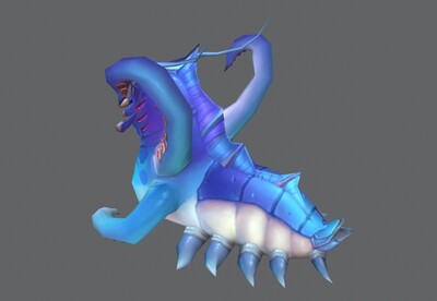 卡通 触手水怪【18组动画】爬行水妖 水怪 monster模型-爬行模型库