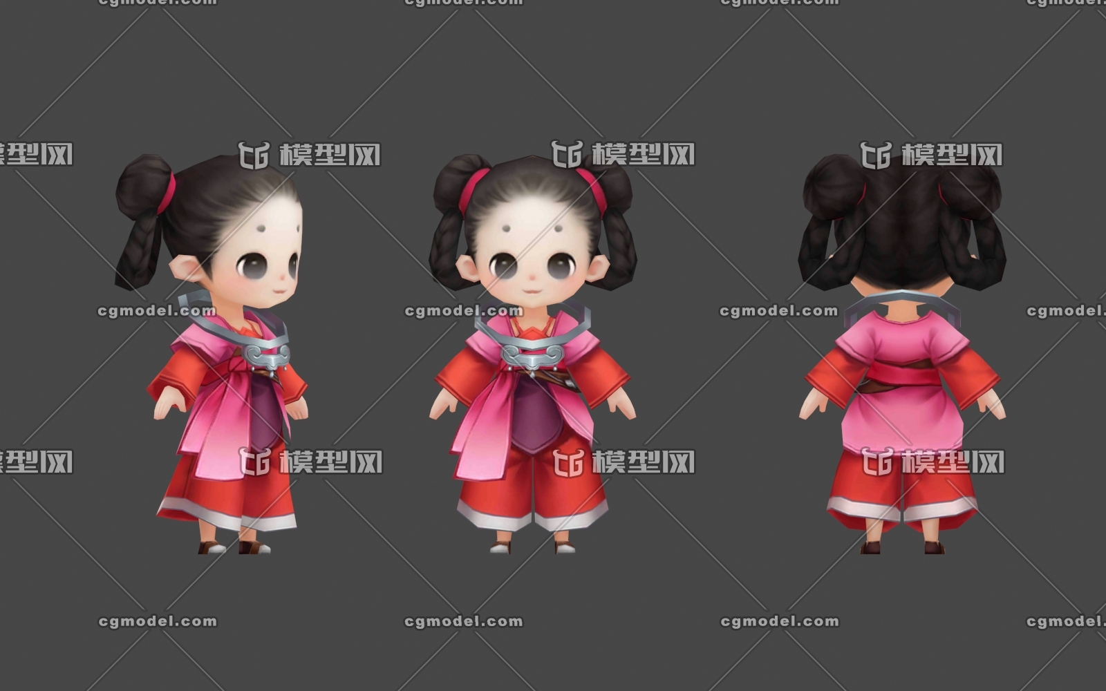 q版 卡通 古风 国风 武侠 仙侠 女孩子 小萝莉 小童子 小孩子