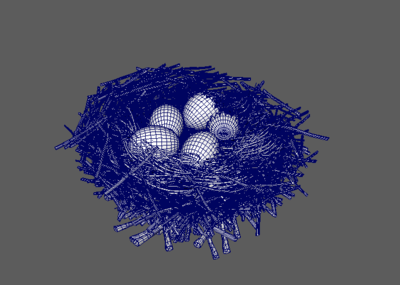 鳥窩 鳥巢 鳥蛋的鳥窩 _末末末作品_場景場景部件