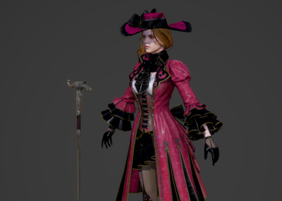 次世代 pbr 欧洲中世纪 美女 贵族 英国皇族 西方 皇室宫廷服 公主