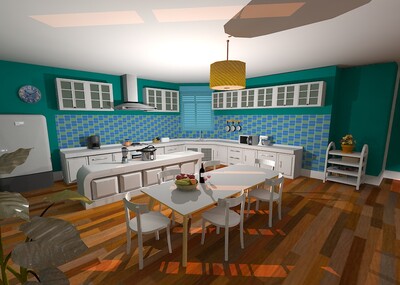 爱情公寓室内漫游动画_pengdeqian作品_建筑私人住宅_cg模型网