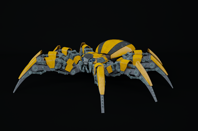 机械蜘蛛 pbr 游戏怪物 科幻 未来 科技 机械感 机械昆虫 次世代 写实