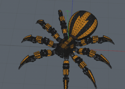 机械蜘蛛 pbr 游戏怪物 科幻 未来 科技 机械感 机械昆虫 次世代 写实