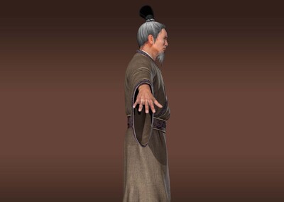 古代老人侧面,古代老人_大山谷图库