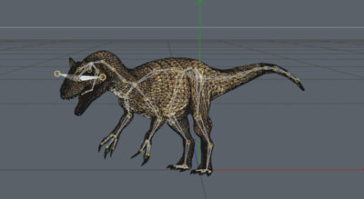 【带绑定无ik】异特龙 恐龙 写实 pbr 绑定 次世代 恐龙模型 白垩纪