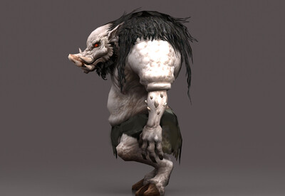 次世代野猪怪  白野猪  猪妖  野猪精  山猪  魔王  妖怪  游戏模型