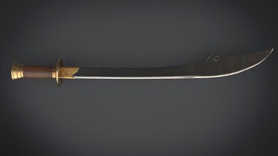 东方古代大砍刀模型-冷兵器模型库-Cinema 4D(.c4d)模型下载-cg模型网