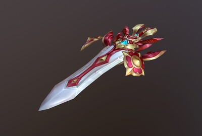 仙侠飞行 御剑【有动画】手绘 古代 御剑飞行 -冷兵器-武器-我爱cg