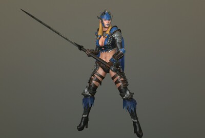 动画  野蛮女战士  pbr 次世代 西方 古代 野蛮女人