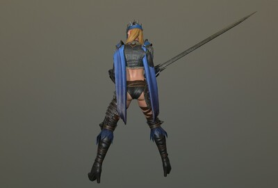 动画  野蛮女战士  pbr 次世代 西方 古代 野蛮女人