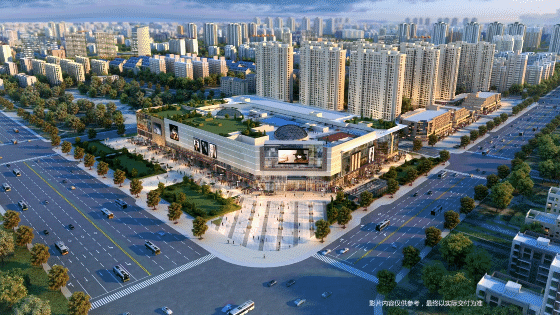 大鸟瞰 俯瞰项目 商业项目 商业中心 购物广场 商业街 城市中心