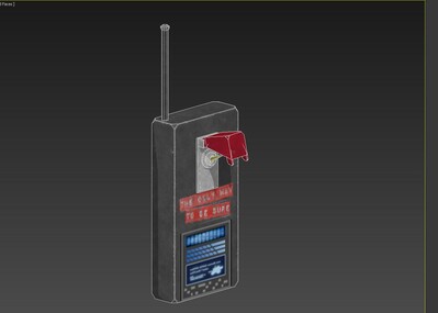 pbr简模 次世代 低模 引爆器 遥控器 对讲机 开关 远程开关 机械控制