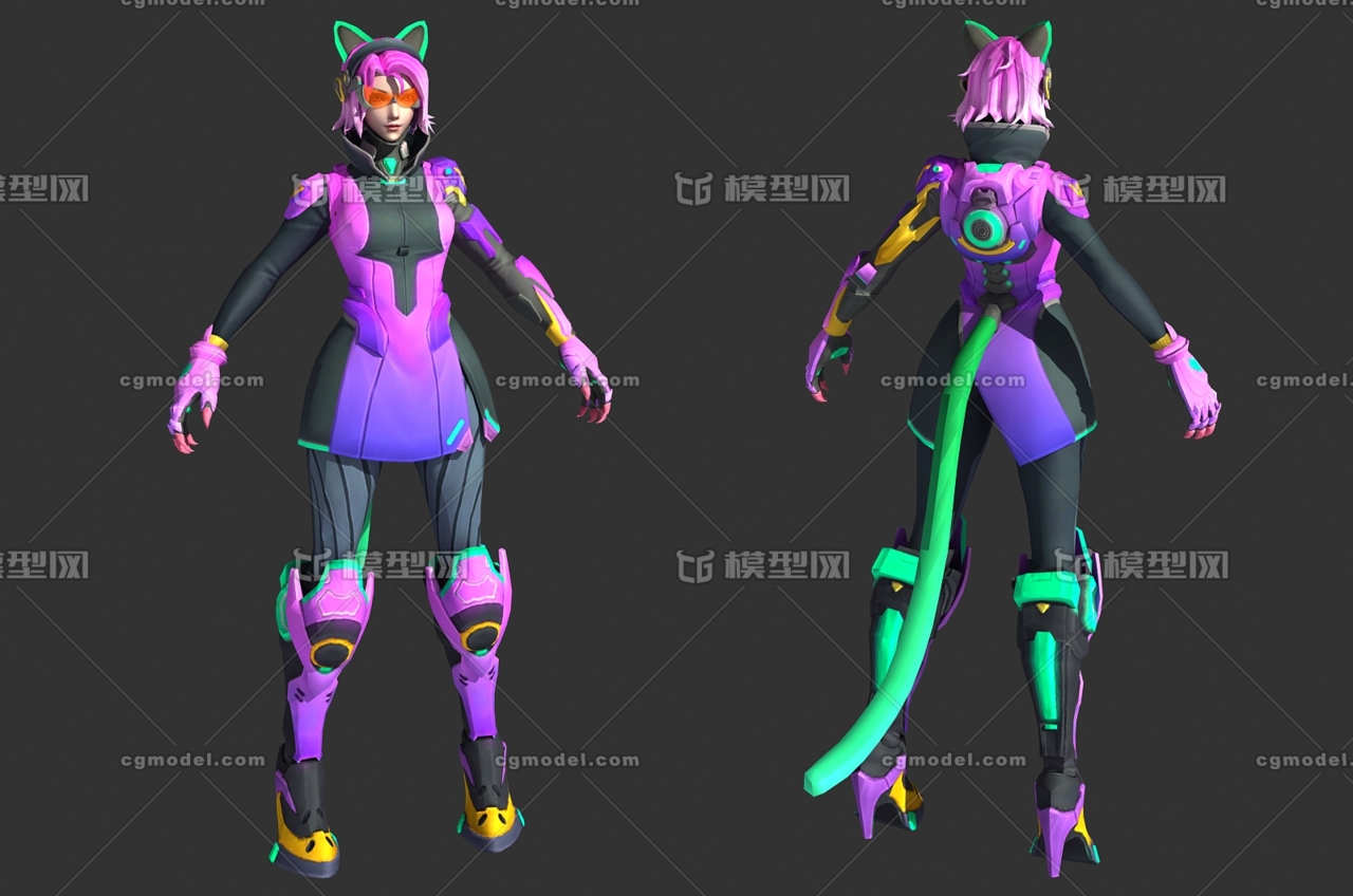 少女 猫女郎 可爱猫咪 二次元 动漫 女生 御姐 性感美女 女神 高科技