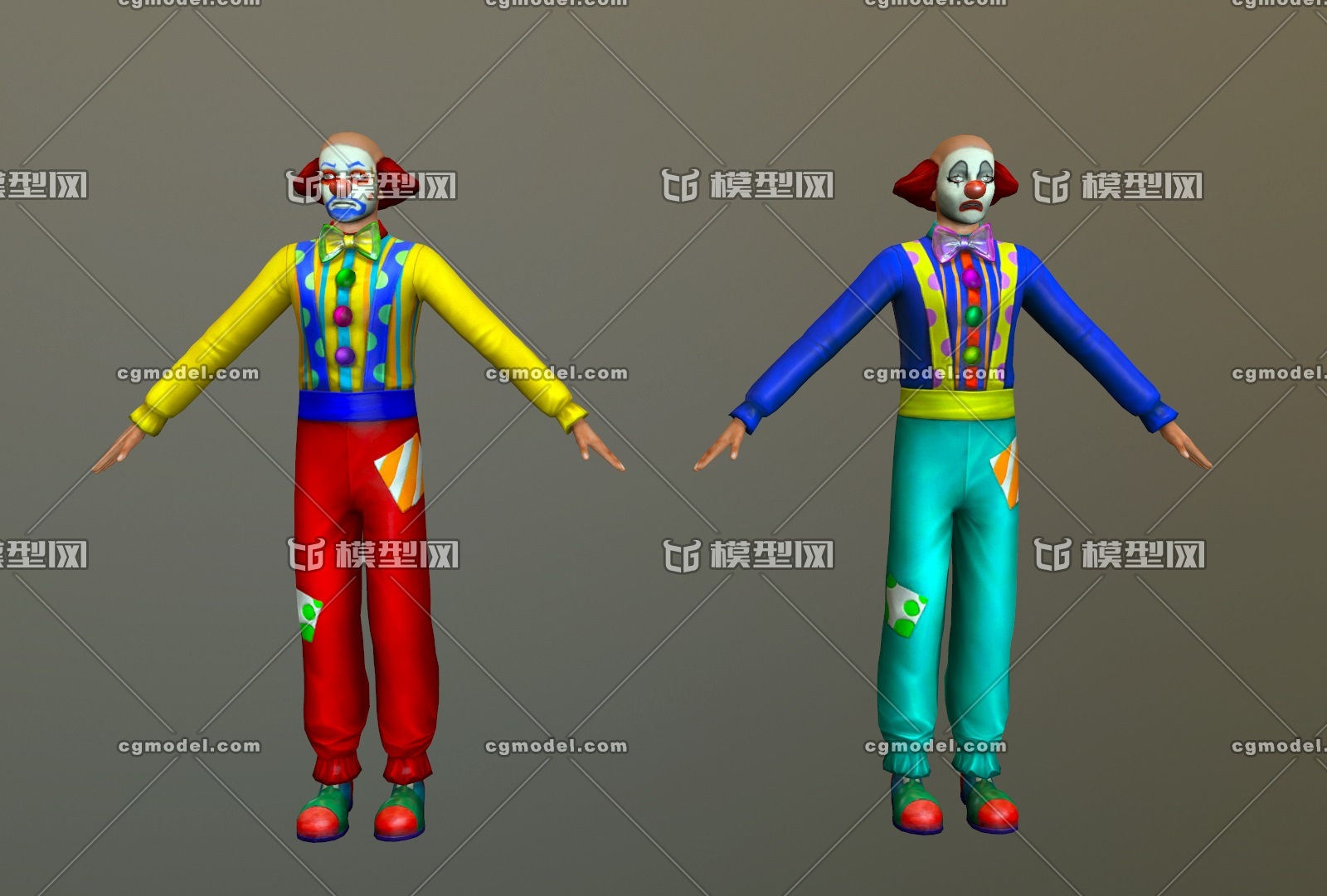 马戏团小丑 次世代 简模 小丑装 clown costume