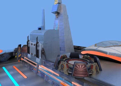 科幻建筑-未来科幻建筑-未来建_3dyifang作品_建筑科幻建筑_cg模型网