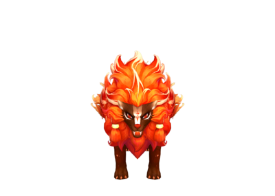 两只神兽九尾狮子坐骑_zyfox作品_动物神话类_cg模型网