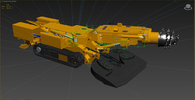 掘进机动画模型