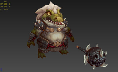 q版 武侠 仙侠 神话 怪物 小妖 鳄鱼_叫我大饼哥哥作品_人物异形怪物_