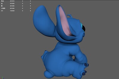 史迪仔卡通模型