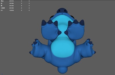 史迪仔卡通模型