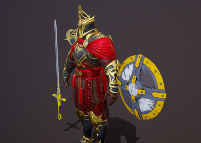 次世代 pbr 欧洲中世纪 皇家卫兵 铠甲战士 十字军 骑士 守卫 守护者